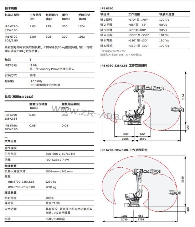 BSport体育官网出租,工业机械手IRB 6790租赁